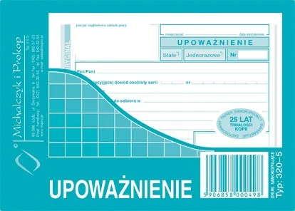 320-5 Upoważnienie