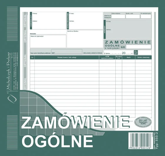 333-2 Zamówienie ogólne