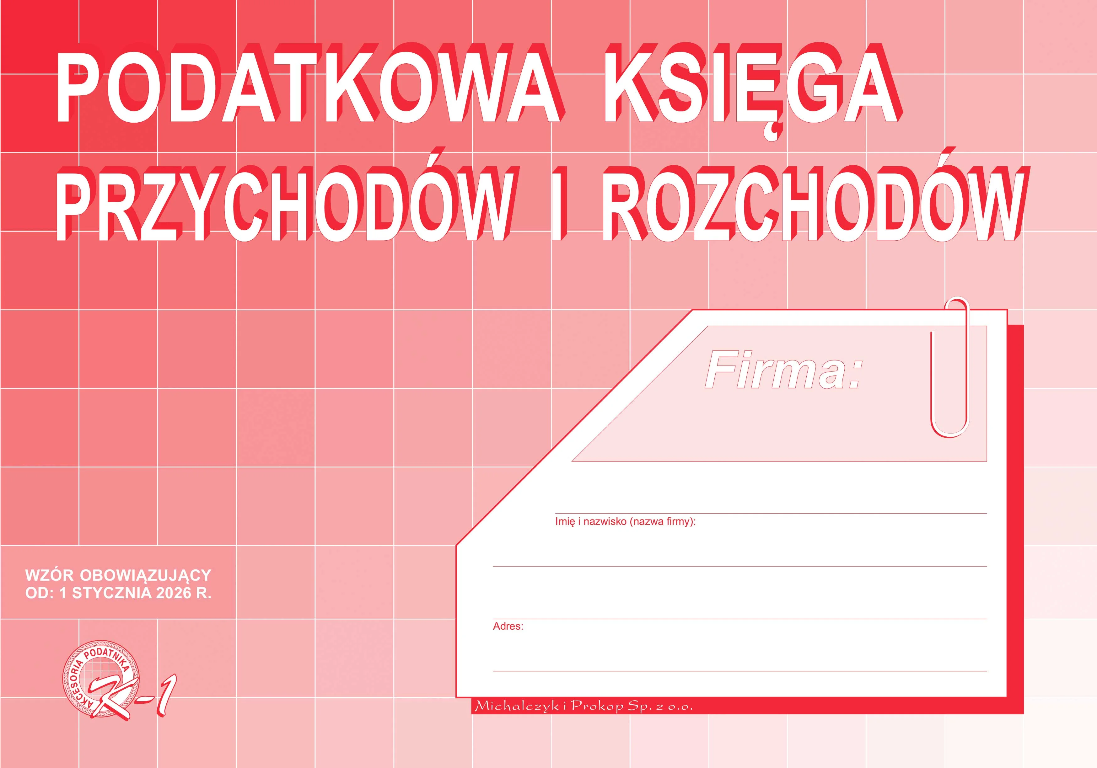 K-1 Podatkowa księga przychodów i rozchodów