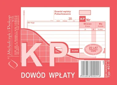 401-5 KP dowód wpłaty