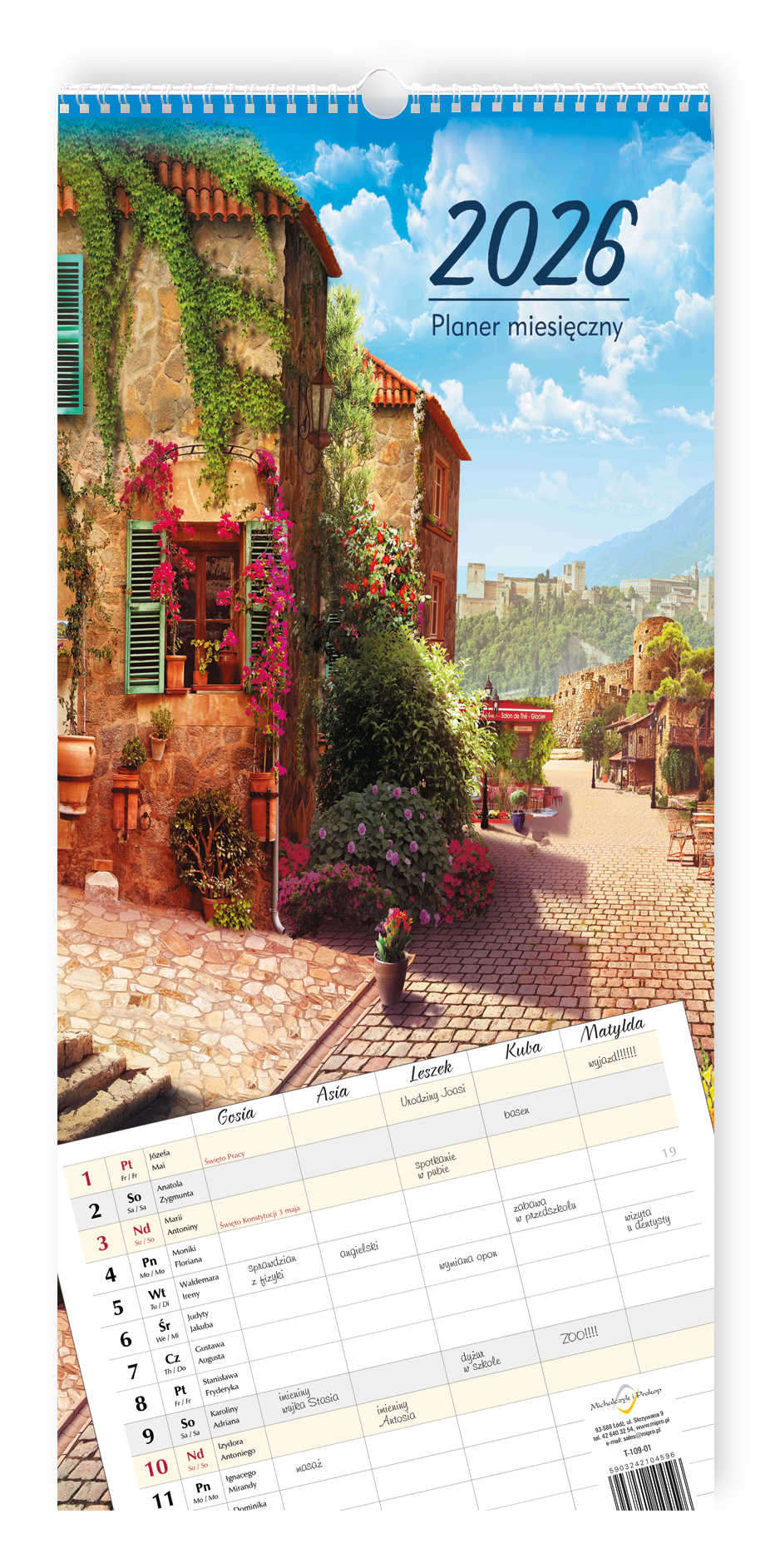 T-109-01 Planer miesięczny