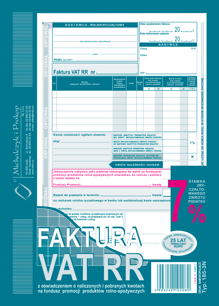 185-3N Faktura RR