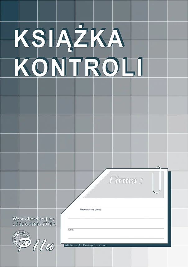 P11u Książka kontroli