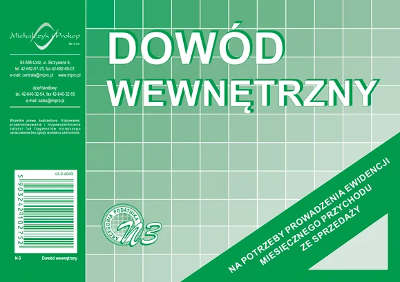 N-3 Dowód wewnętrzny