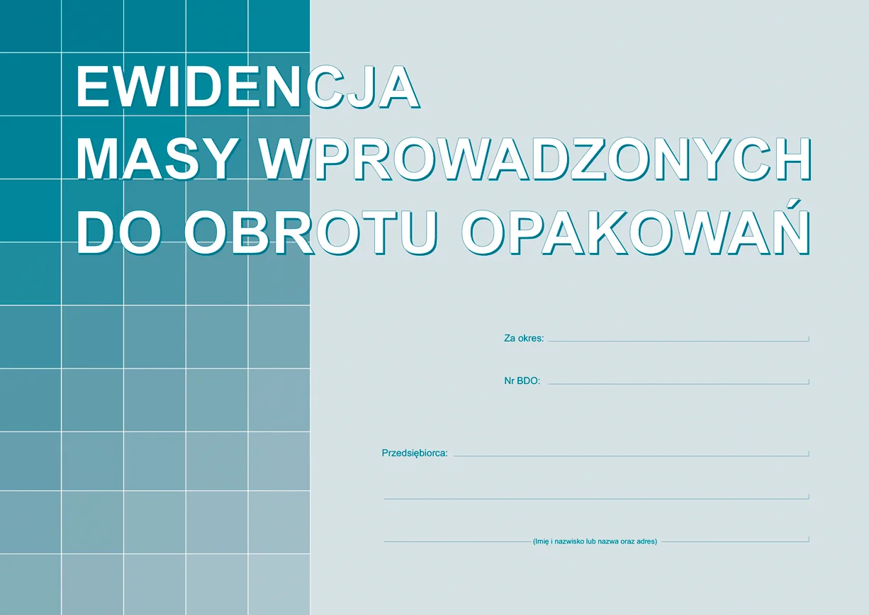 S-220-1 Ewidencja masy wprowadzonych do obrotu opakowań