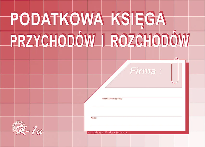 K-1u Podatkowa księga przychodów i rozchodów