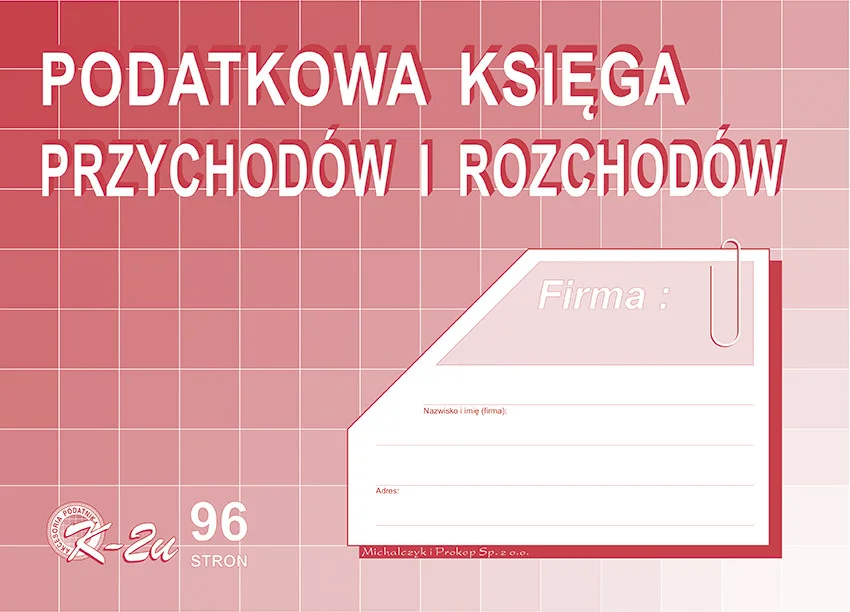 K-2u Podatkowa księga przychodów i rozchodów