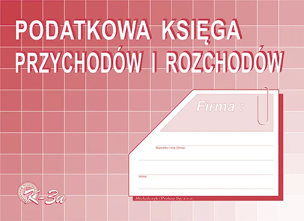 K-3u Podatkowa księga przychodów i rozchodów